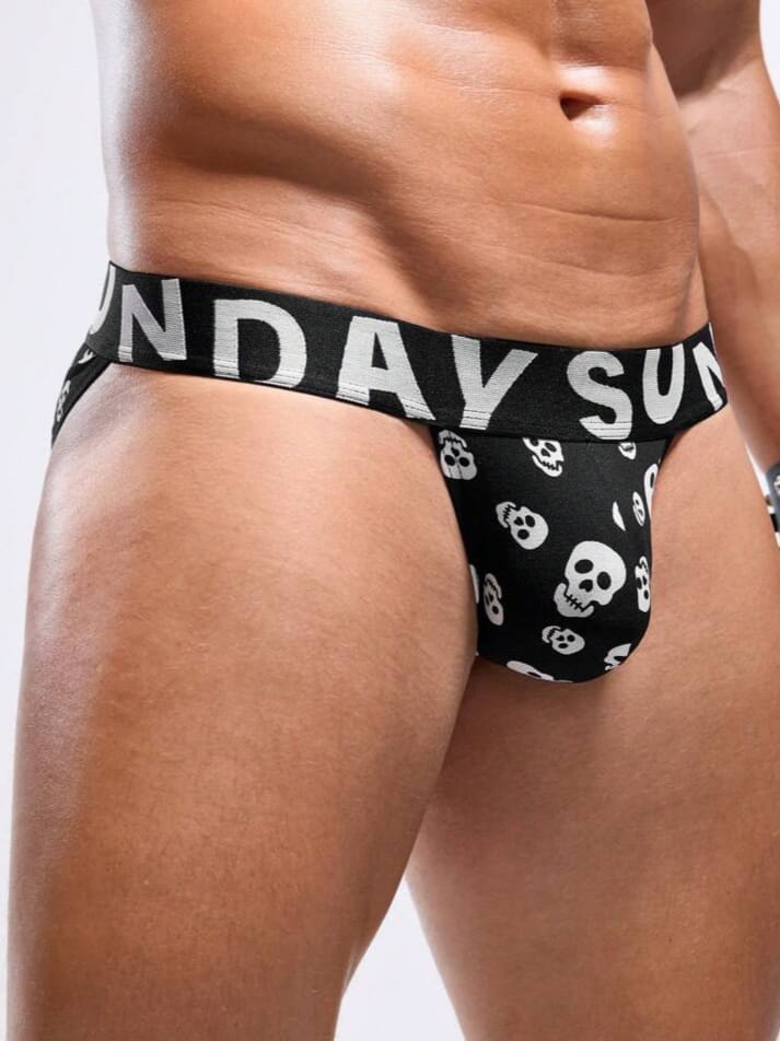Men's Skull Print Briefs